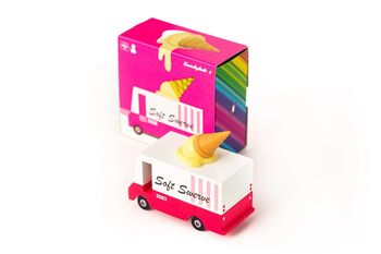 Wooden Ice Cream Van Toy, 3 of 5