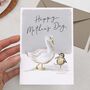 Cute Duck With Baby Chick Happy Mother's Day Card, thumbnail 2 of 2