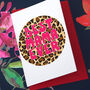 Mama Leopard Print Personalised Card, thumbnail 1 of 2