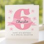 Personalised 6th Pink Birthday Card For Daughter, thumbnail 1 of 7