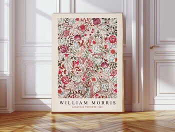 William Morris Set Of Two Rose Pink Art Prints, 2 of 3