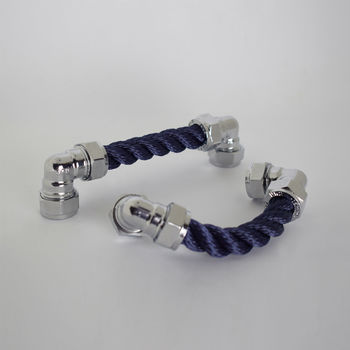Chrome Rope Pull, Nautical Themed, 6 of 6