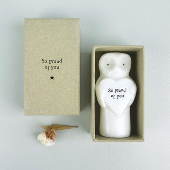 So Proud Of You Owl Boxed Keepsake From East Of India, 6 of 6