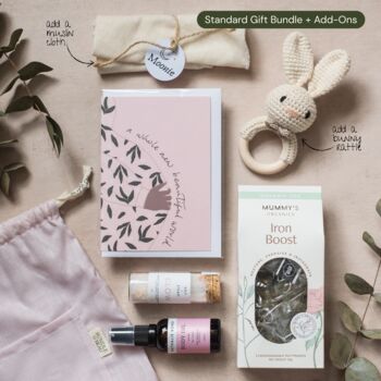New Mum Gift Box, Postpartum Care Package, Baby Shower Hamper, New Baby Gift For Mum, 2 of 12