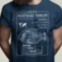 Funny Piranha T Shirt 'Know Your Nightmare Nibbler', thumbnail 2 of 5