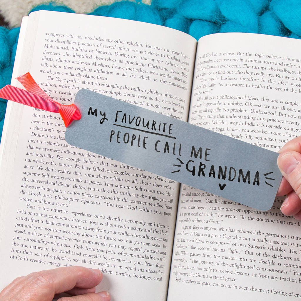 'My Favourite People Call Me Grandma' Bookmark, 1 of 6
