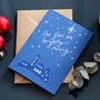 'The Stars Are Brightly Shining' Christmas Card, thumbnail 1 of 2