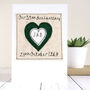 Personalised Emerald 55th Wedding Anniversary Card, thumbnail 1 of 12