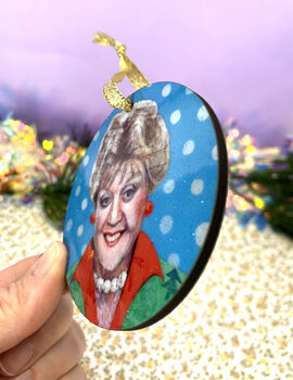Jessica Fletcher Christmas Tree Decoration – Murder She Wrote Bauble, 4 of 6