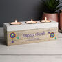 Personalised Diwali Triple Tealight Box, thumbnail 2 of 5