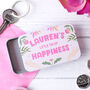 Personalised Little Tin Of Happiness Pocket Tin, thumbnail 1 of 3
