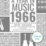 Personalised 60th Birthday Print 1966 Music Year Gift, thumbnail 9 of 12