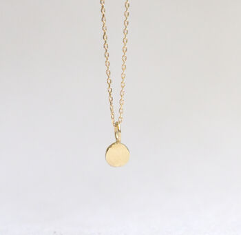 9ct Solid Gold Dot Necklace, 5 of 6