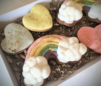 Pastel Rainbow Hearts Biscuit Box, 4 of 5