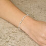 Jewel Bead Aquamarine Birthstone Bracelet March, thumbnail 1 of 5