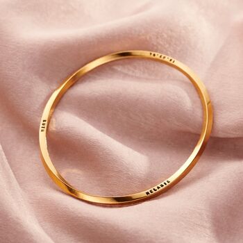 Forever Oval Personalised Bangle, 2 of 7