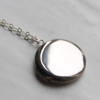 Silver Personalised Locket Necklace, 7 of 10