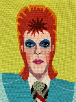David Bowie Tapestry Kit With 100% British Wool, 4 of 6