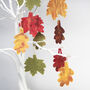 5x Autumnal Leaf Hanging Decorations, thumbnail 3 of 6