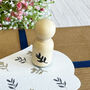 Detailed Leaf Mini Rubber Stamp For Crafting, thumbnail 2 of 6