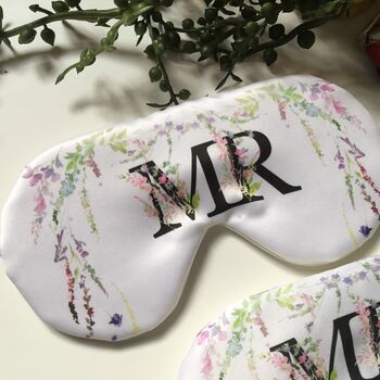 Personalised Mr And Mrs Couples Eye Mask Gift Set, 3 of 7