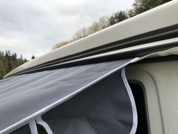 Retro Campervan/Caravan Sun Canopy Shade Charcoal, 4 of 4