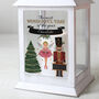 Personalised Nutcracker White Lantern – Light Up Christmas Ornament, thumbnail 2 of 5