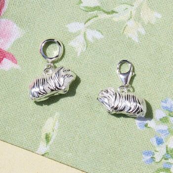 Sterling Silver Long Haired Guinea Pig Charm, 2 of 10