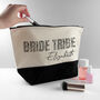 Personalised Bride Tribe Animal Print Makeup Bag, thumbnail 7 of 9