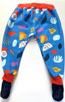 Baby, Toddler Joggers With Inbuilt Socks Under The Sea, 5 of 7