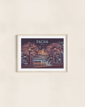 Pacha Nightclub Ibiza Travel Poster Art Print, 2 of 8