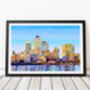 Canary Wharf Skyline, East London Illustration Art Print, thumbnail 1 of 3