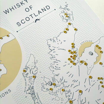 Scotland Scotch Whisky Map Regions And Distilleries 24, 8 of 8