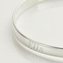Personalised Sterling My First Diamond Bangle, thumbnail 5 of 7