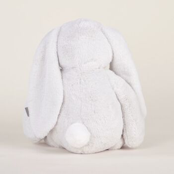 Personalised Large Grey Bunny Soft Toy, 4 of 5