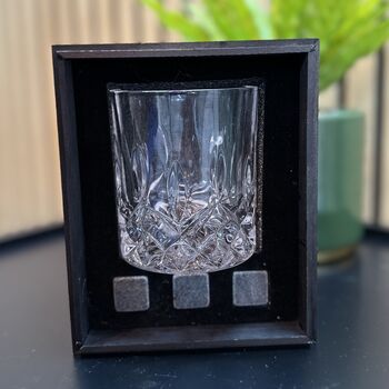 Personalised Best Dad Ever Whisky Glass Gift Box, 2 of 3