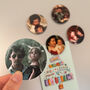 Father's Day Set Of Five Round Photo Magnets, thumbnail 1 of 3