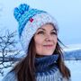 Andrea Hall Wave Reflective Super Bobble Hat, thumbnail 1 of 9