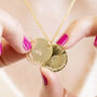 Family Personalised Hidden Message Disc Necklace, thumbnail 1 of 7