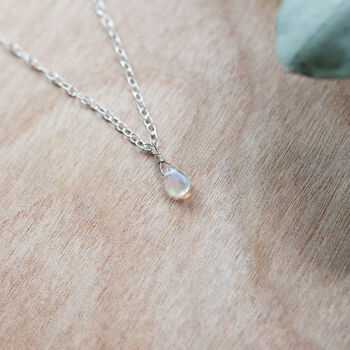 Sterling Silver Opal Necklace, 4 of 8