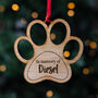 Personalised Dog Cat Memorial Bauble, thumbnail 1 of 2