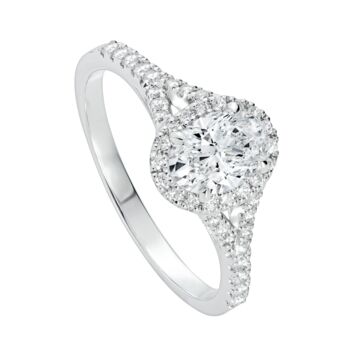 Created Brilliance Chloe Oval Lab Grown Diamond Ring, 3 of 9