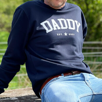 Personalised Daddy Dad Established Sweatshirt For Him, 4 of 5