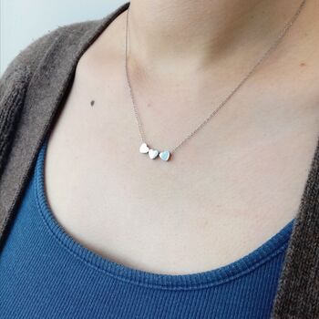 30th Birthday Hearts Necklace, A Heart For Every Decade, 2 of 10