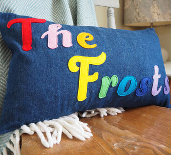 Personalised Surname Cushion, 5 of 9