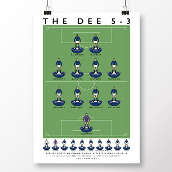 Dundee Fc The Dee Five Three Poster, 2 of 7