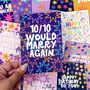 Colourful '10/10 Would Marry Again' Anniversary Card, thumbnail 6 of 6