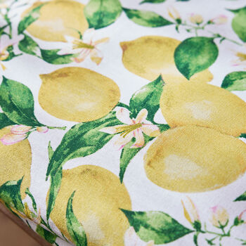 Lemon Print Seat Pad Cushion, 4 of 4