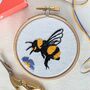 Mini Bee Embroidery Kit, thumbnail 1 of 3
