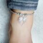 Angel Wings Silver Plated Bracelet Or Anklet, thumbnail 3 of 6